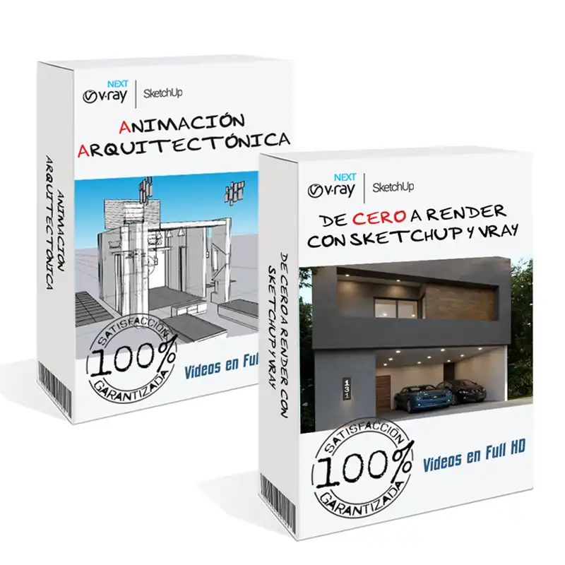 DE CERO A RENDER Y ANIMACIÓN ARQUITECTÓNICA CON SKETCHUP Y VRAY — curso integral de visualización